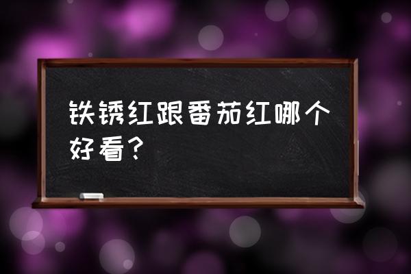 口红铁锈红是什么颜色好看 铁锈红跟番茄红哪个好看？