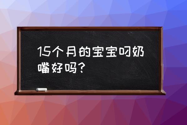 宝宝长期吸奶嘴好不好 15个月的宝宝叼奶嘴好吗？