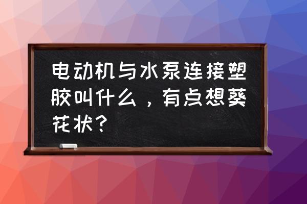 可曲绕橡胶管接头执行哪个国标 电动机与水泵连接塑胶叫什么，有点想葵花状？