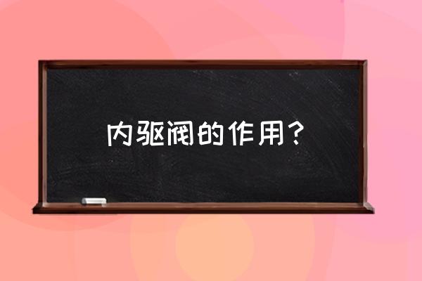 油缸引导式逆止阀工作原理 内驱阀的作用？