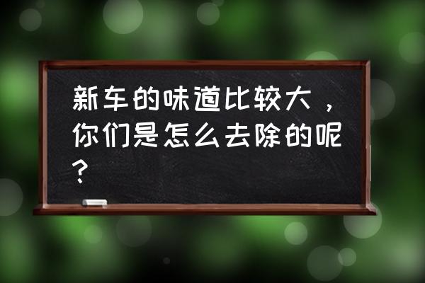 新车去味用什么方法最快 新车的味道比较大，你们是怎么去除的呢？