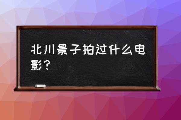 有水生哥的是什么电影 北川景子拍过什么电影？