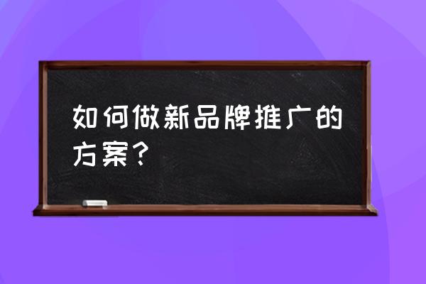 易企秀制作添加文字 如何做新品牌推广的方案？