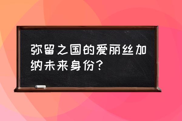 爱丽思是日本什么档次的品牌 弥留之国的爱丽丝加纳未来身份？