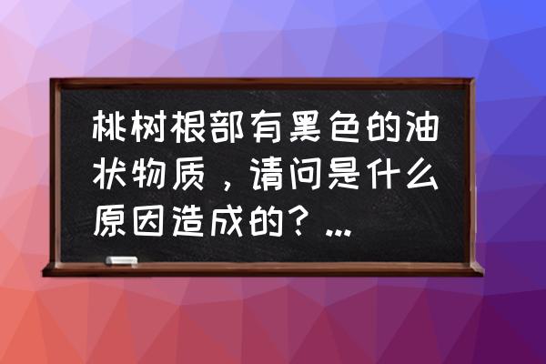 黑色汽车停树下粘上树胶如何去除 桃树根部有黑色的油状物质，请问是什么原因造成的？怎么样防治？